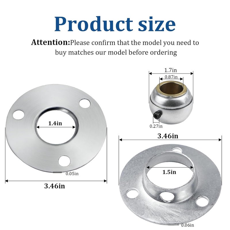 BUMLLASHOP Impeller Bearing Compatible with Toro Part 12-8789 Snowthrower Bearing Assembly Replacement for 63-3450 26-6110 26-6120 - Image 2